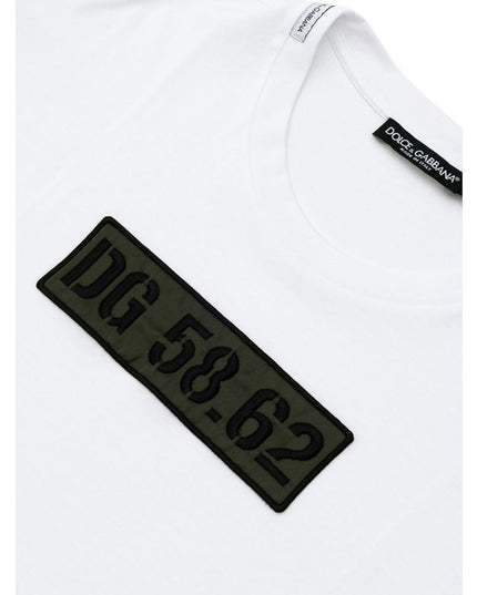 Dolce & Gabbana White Cotton T-Shirt
