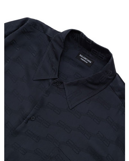 Balenciaga Gray Viscose Dress Shirt