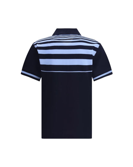Ferragamo Blue Cotton Polo Shirt