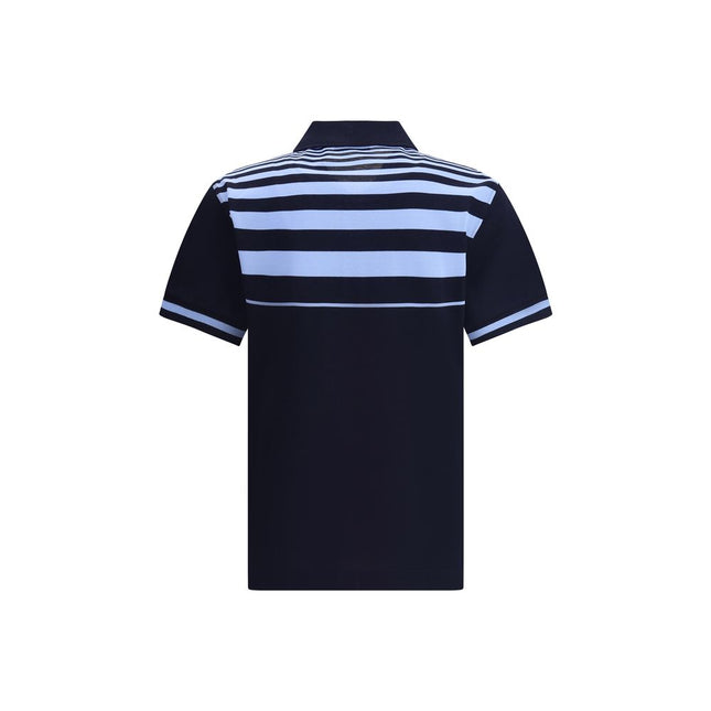 Ferragamo Blue Cotton Polo Shirt
