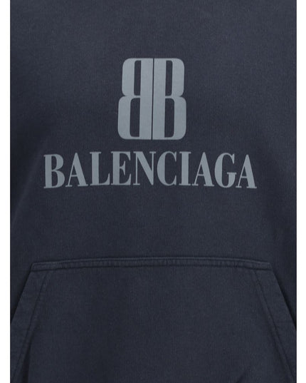 Balenciaga Black Cotton Sweatshirt
