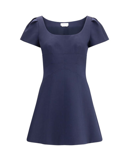Alexander McQueen Blue Wool Casual Dress
