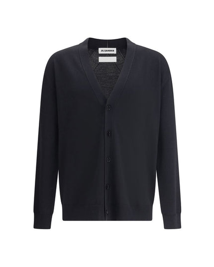 Jil Sander Black Wool Cardigan