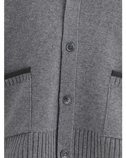 Thom Browne Gray Merino Wool Cardigan