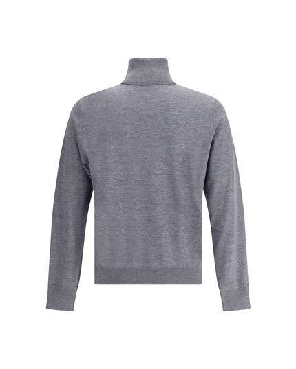 Dsquared² Gray Fleece Wool Turtleneck