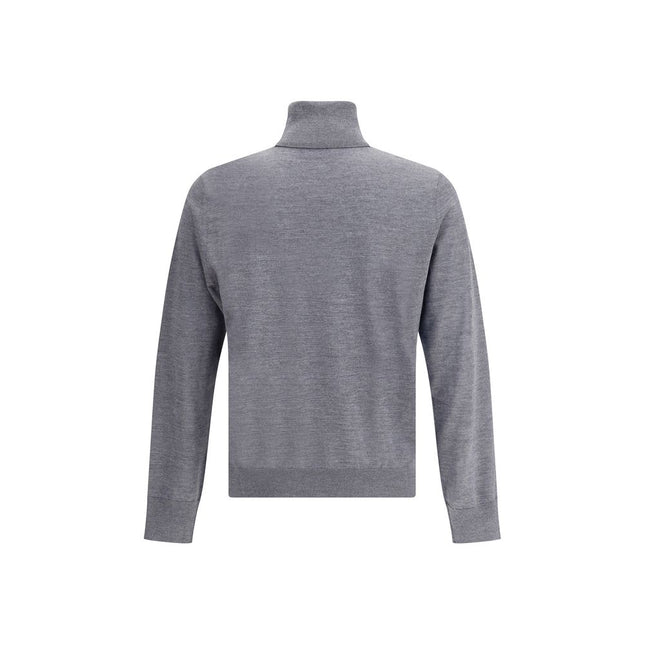 Dsquared² Gray Fleece Wool Turtleneck