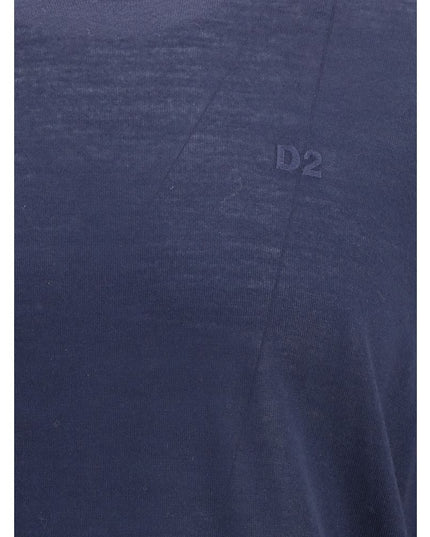 Dsquared² Blue Fleece Wool Sweatshirt