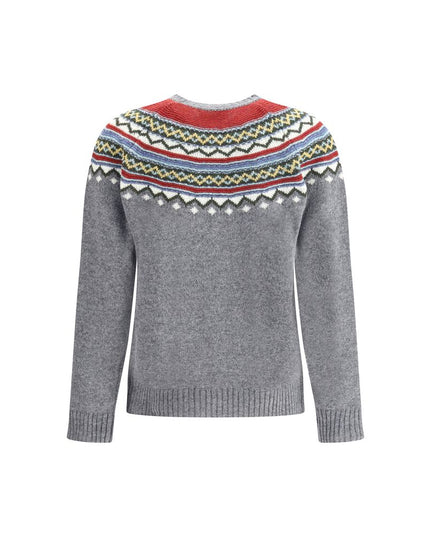 Dsquared² Gray Fleece Wool Sweatshirt