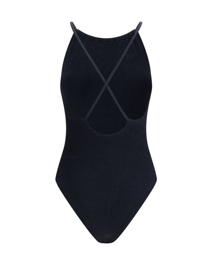 Hunza G Black Polyamide One-Piece Swimsuit