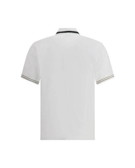 Ferragamo White Cotton Polo Shirt