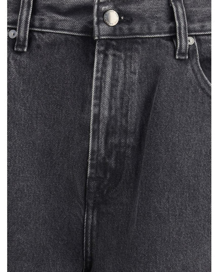 7FOR Black Cotton Bermuda Shorts