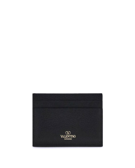 Valentino Garavani Black Calf Leather Bos Taurus Wallet