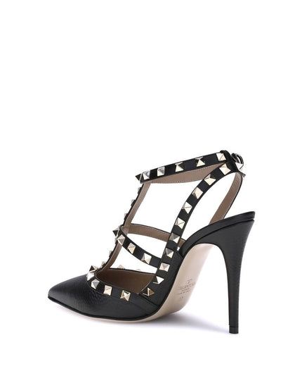 Valentino Garavani Black Calf Leather Bos Taurus Pumps