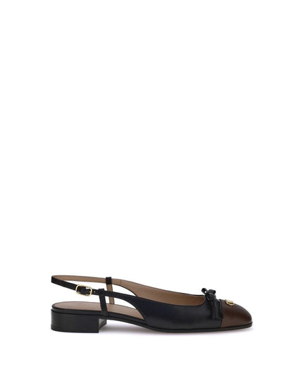 Valentino Garavani Black Goatskin Ballet Flats