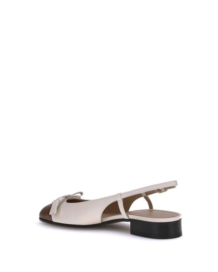 Valentino Garavani Cream Goatskin Ballet Flats
