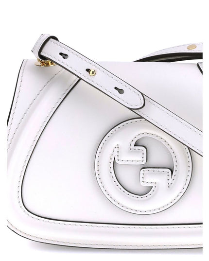 Gucci White Calf Leather Bos Taurus Handbag