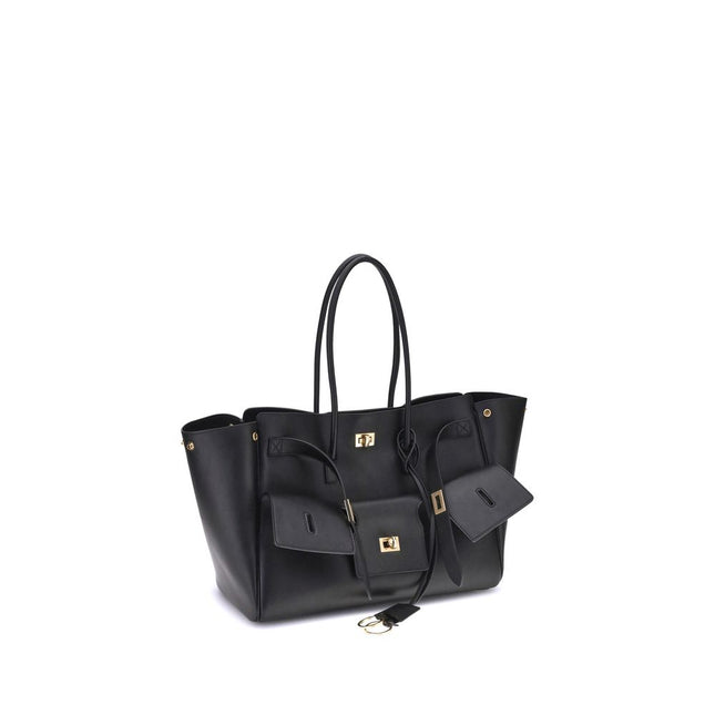 Balenciaga Black Calf Leather Bos Taurus Shoulder Bag