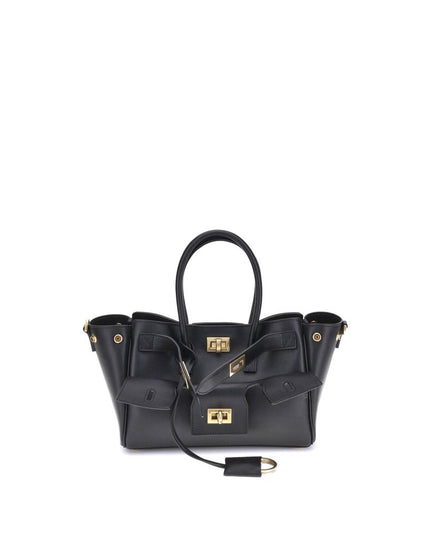 Balenciaga Black Calf Leather Bos Taurus Shoulder Bag