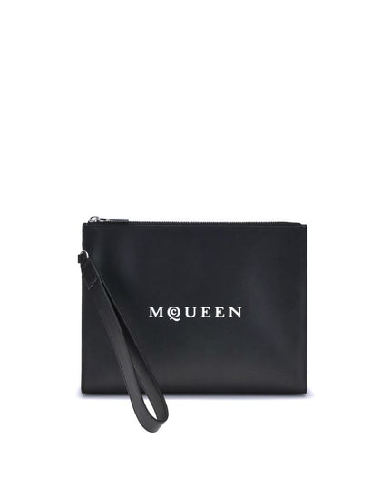 Alexander McQueen Black Calf Leather Bos Taurus Wallet