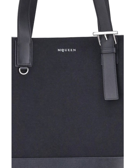Alexander McQueen Black Fabric Shoulder Bag