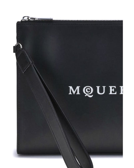 Alexander McQueen Black Calf Leather Bos Taurus Wallet