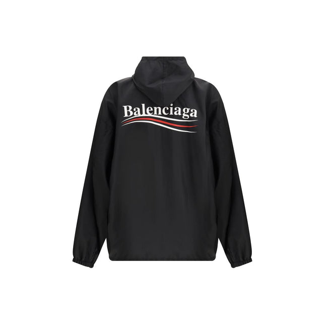 Balenciaga Black Polyester Shell Jacket