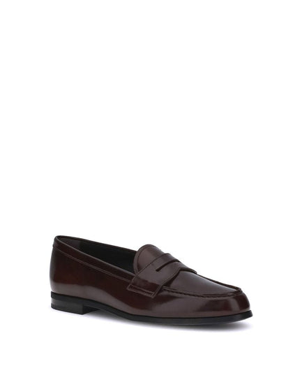 Church's Brown Calf Leather Bos Taurus Slip-On Loafers