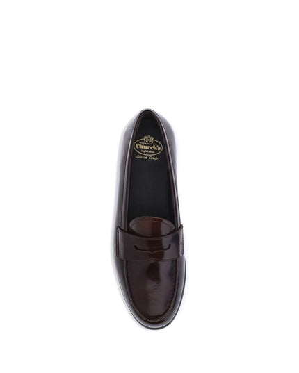 Church's Brown Calf Leather Bos Taurus Slip-On Loafers