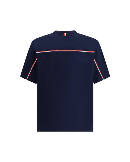 Thom Browne Blue Cotton T-Shirt