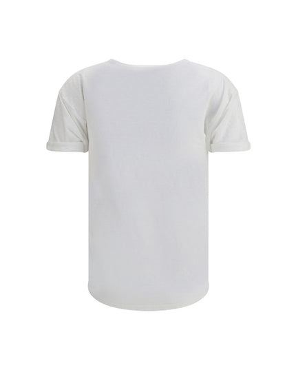 Marant Etoile White Linen T-Shirt