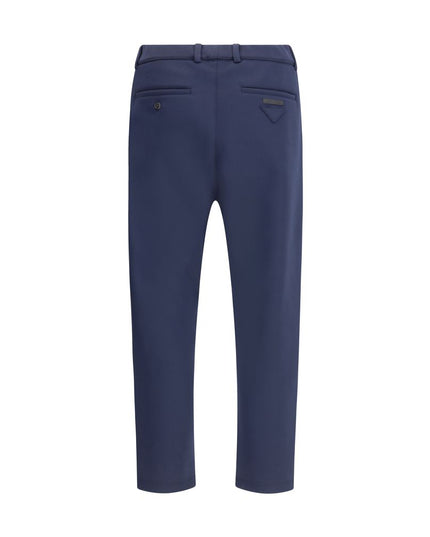 Prada Blue Polyester Casual Pants