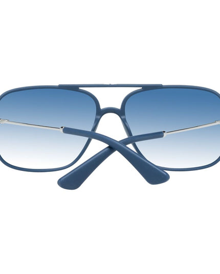 Police Blue Plastic Sunglasses