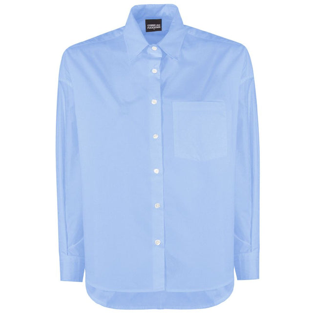 Comme Des Fuckdown Blue Cotton Shirt