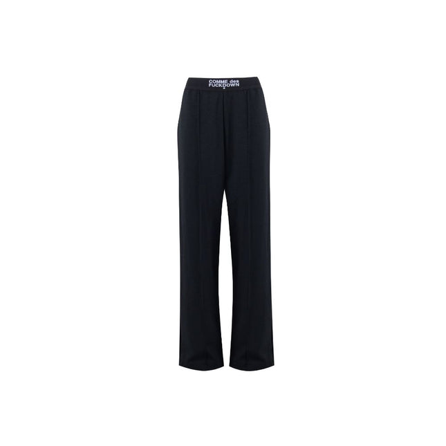 Comme Des Fuckdown Black Polyester Women Palazzo Trousers