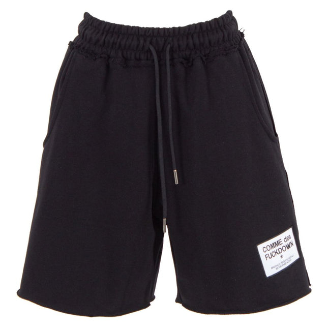 Comme Des Fuckdown Black Cotton Short