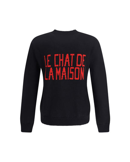 Valentino Black Cotton Sweatshirt