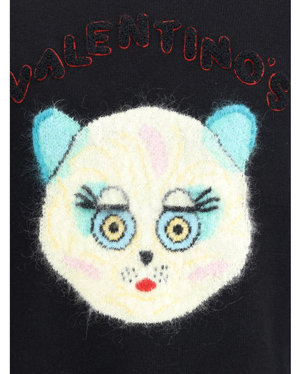 Valentino Black Cotton Sweatshirt