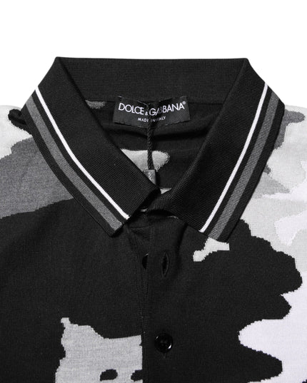 Dolce & Gabbana Multicolor Camouflage Collared Polo T-shirt