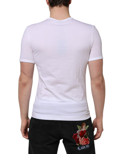 Dolce & Gabbana White Short Sleeves V-neck Underwear T-shirt