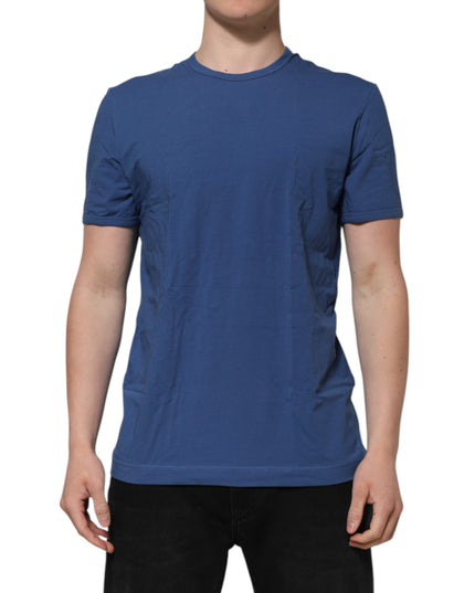 Dolce & Gabbana Blue Cotton Men Round Neck Underwear T-shirt
