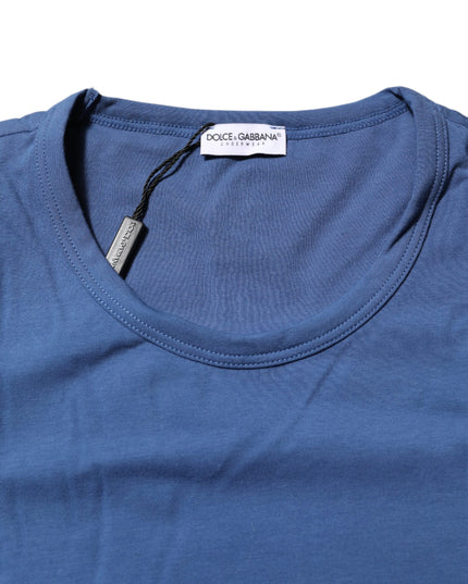 Dolce & Gabbana Blue Cotton Men Round Neck Underwear T-shirt