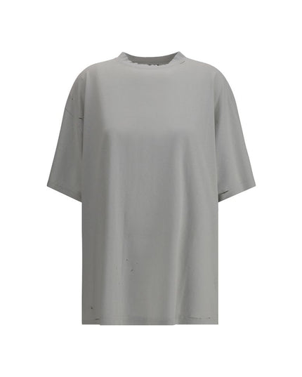 Balenciaga Gray Cotton T-Shirt