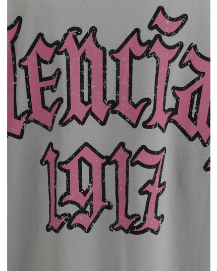 Balenciaga Gray Cotton T-Shirt