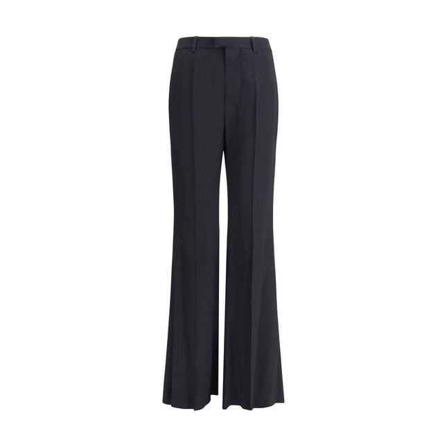 Balenciaga Black Viscose Flared Pants