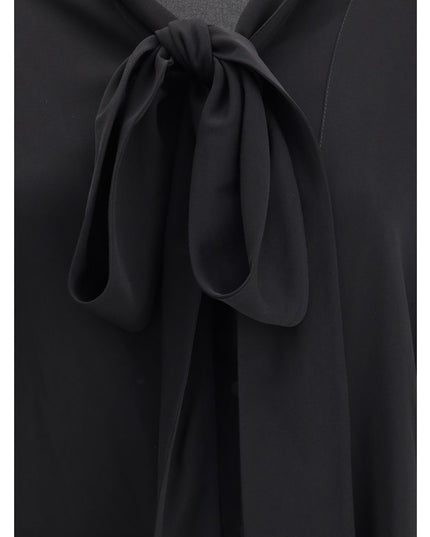 Balenciaga Black Silk Blouse