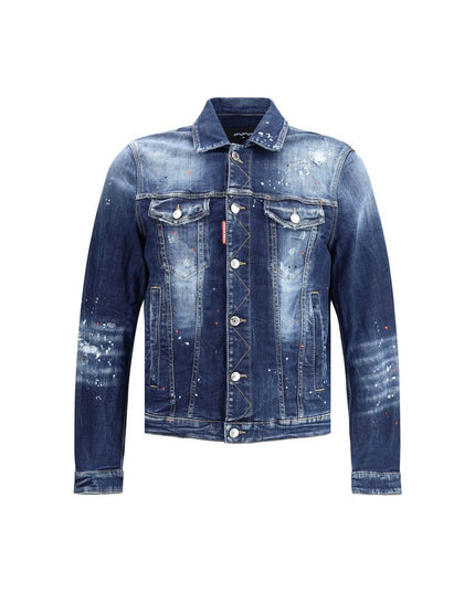 Dsquared² Blue Cotton Denim Jacket