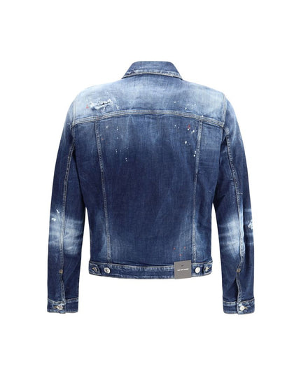 Dsquared² Blue Cotton Denim Jacket