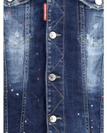 Dsquared² Blue Cotton Denim Jacket