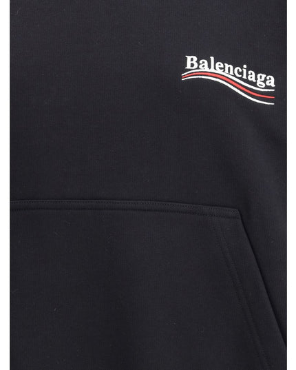 Balenciaga Black Cotton Sweatshirt