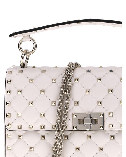 Valentino Garavani Cream Lamb Ovis Aries Aries Shoulder Bag